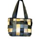 Upcycled Checkered Seat Belt Handbag - Conserve