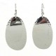 Large Silverplated Double Oval Earrings - Artisana