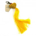 Heart Tassel key chain - Yellow - Global Groove (A)