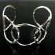 Silver Overlay Hammered Cuff - Circles - Artisana
