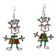 Phone Card Dancing Girl Earrings - Creative Alternatives