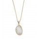 Rishima Druzy Drop Necklace - White - Matr Boomie (Jewelry)