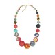 Kantha Graduated Bead Statement Necklace - WorldFinds
