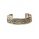 Braided Silvertone Cuff - Matr Boomie (Jewelry)