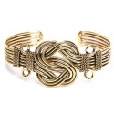 Buddha Knot Cuff Bracelet - Gold - Matr Boomie (Jewelry)