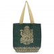 Metallic Ganesha Jute Tote - Forest Green - Matr Boomie (Bag)