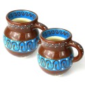 Set of Two Beaker Cups - Chocolate - encantada