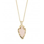 Abbakka Arrowhead Necklace - Rose - Matr Boomie (Jewelry)
