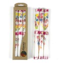 Tall Hand Painted Candles - Three in Box - Mamoko Design - Nobunto