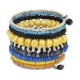 Ten Turn Bead and Bone Bracelet - Multicolored - CFM