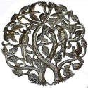 Tree of Life with Parrots 24-inch Metal Art - Croix des Bouquets