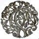 Tree of Life with Parrots 24-inch Metal Art - Croix des Bouquets