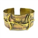 Brass Pinwheels Cuff - Brass Images (C)