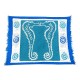 Handpainted Blue Seahorse Batiked Placemat - Tonga Textiles