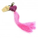 Heart Tassel key chain - Pink - Global Groove (A)