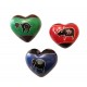 Set of Three Handcrafted Mini Soapstone Hearts - Smolart