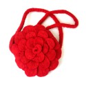 Rose Felt Purse Red - Global Groove (P)