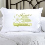 Personalized Divine Daisy Pillow Case