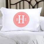Personalized Felicity Chic Circles Pillow Case - CC2