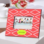Color Brights Picture Frames - Geometric Coral Picture Frame