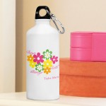 Personalized Flowers and Faith Water Bottle