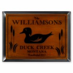 Cabin Series Traditional Signs - Wood Duck Cabin Sign