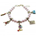 Teen Girl Charm Bracelet in Gold