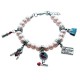Teen Girl Charm Bracelet in Silver