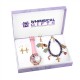 Shopper Mom Gold 4-piece Watch-Bracelet-Necklace-Earrings Jewelry Set