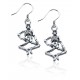 Skeleton Charm Earrings in Silver