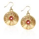 Rock On CD Charm Earrings in Gold