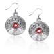 Rock On CD Charm Earrings in Silver