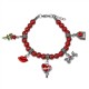 Valentines Day Charm Bracelet in Silver