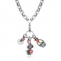 Easter Charm Necklace in Silver
