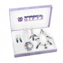 Nurse Silver 4-piece Watch-Bracelet-Necklace-Earrings Jewelry Set