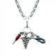 Nurse Charm Necklace in Silver