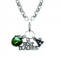Teacher Charm Necklace in Silver