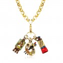 Artist Charm Necklace in Gold