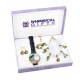 Summer Fun in the Sun Gold 4-piece Watch-Bracelet-Necklace-Earrings Jewelry Set