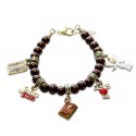 Religious Charm Bracelet in Gold