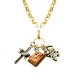 Religious Charm Necklace in Gold