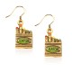 Crayons Charm Earrings in Gold