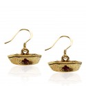 Nurse Hat Charm Earrings in Gold