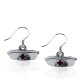 Nurse Hat Charm Earrings in Silver