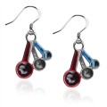 Measuring Spoons Charm Earrings in Silver