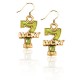 Lucky 7 Charm Earrings in Gold