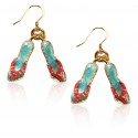 Flip Flops Charm Earrings in Gold