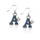 A+ Charm Earrings in Silver
