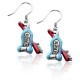 Tooth Paste with Brush Charm Earrings in Silver