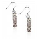 Bandage Charm Earrings in Silver